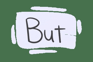 جمل بالانجليزي فيها but
