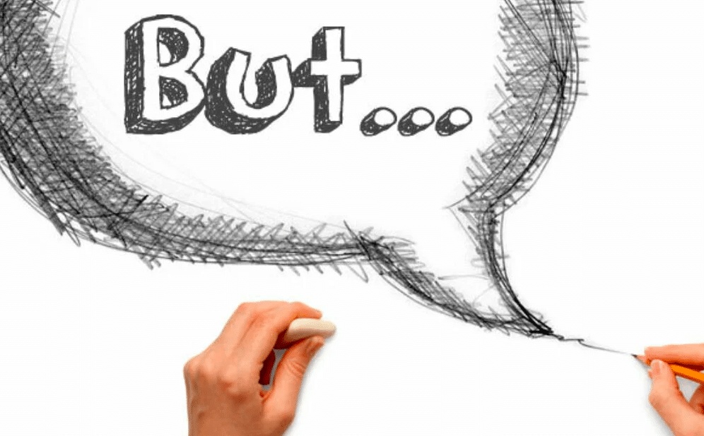 جمل بالانجليزي فيها but