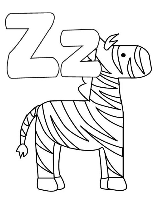 رسومات تلوين حروف انجليزية