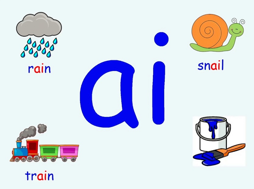 كلمات بالانجليزي فيها ai