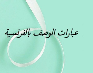 عبارات الوصف بالفرنسية