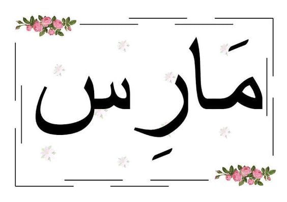 ملصقات شهور السنة الميلادية بالفرنسية