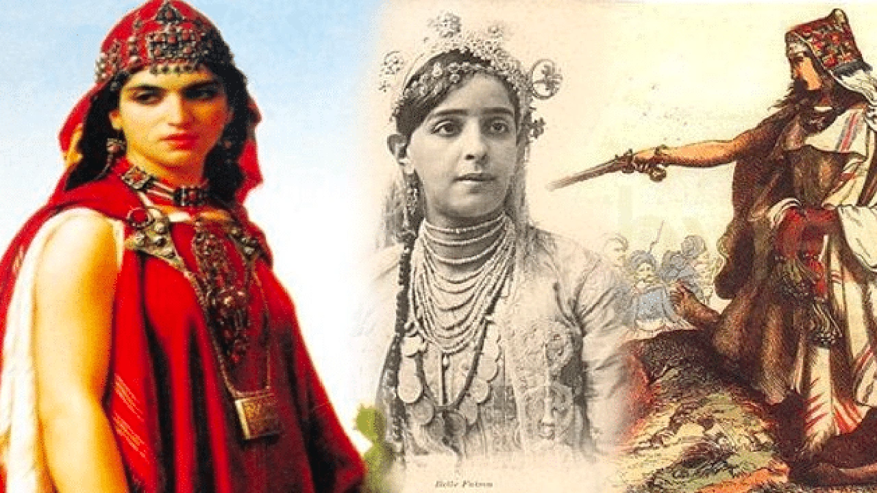 صورة تعبير عن لالة فاطمة نسومر بالفرنسية