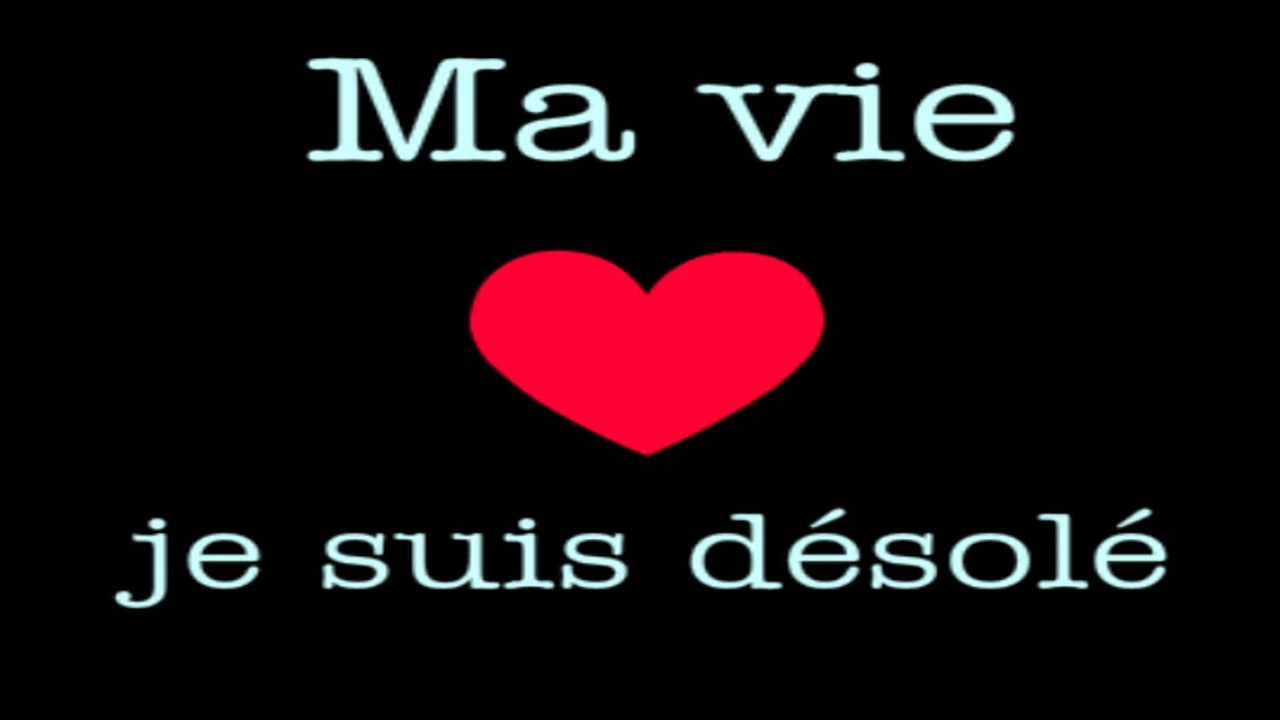 صورة رسالة اعتذار لحبيبتي بالفرنسية