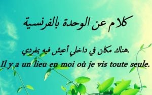 كلام عن الوحدة بالفرنسية